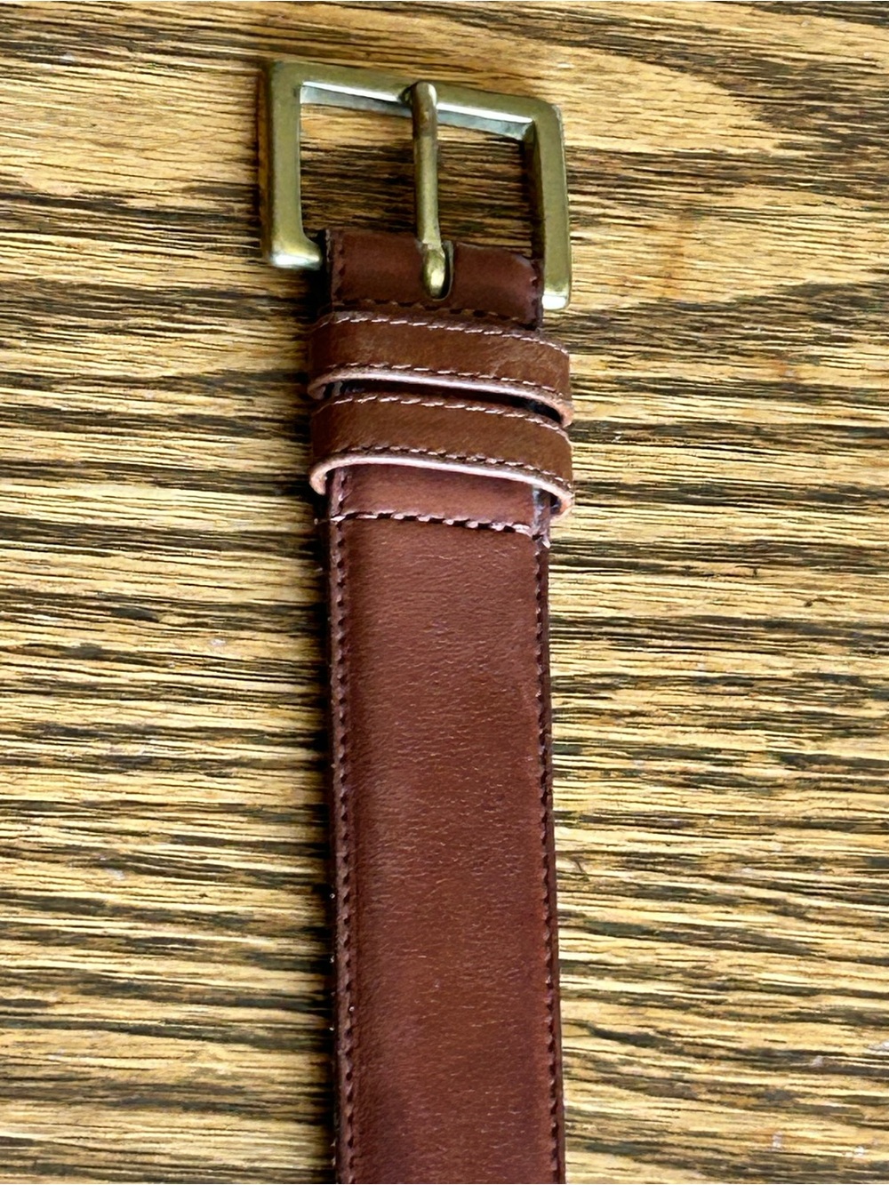 Coach Vintage Women’s Brown Leather Belt with Brass Buckle 34” - Picture 5 of 9